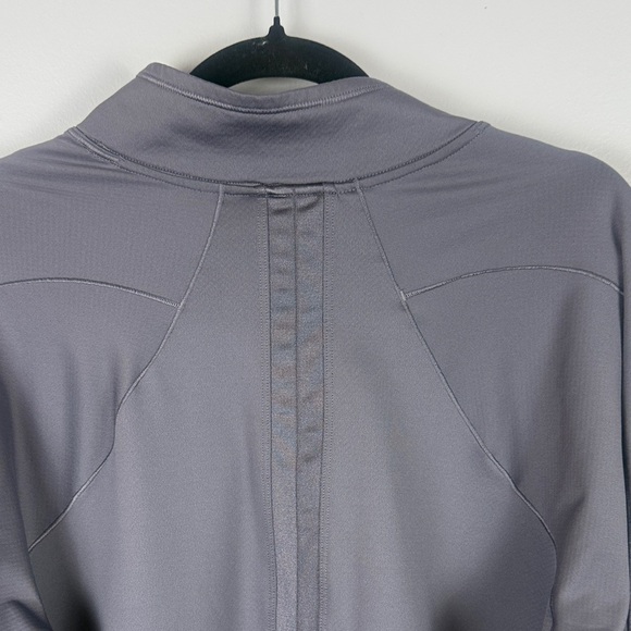 Athleta x Allyson Felix Heather Gray Quarter-Zip Long Sleeve Top Size XL - Picture 11 of 12